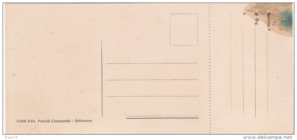 BELLINZONA   /  Castelli Di Svitto E Unterwalden  ( Piccola  Miniatura Staccabile)  _ Ediz. Fratelli Casagrande - Agra