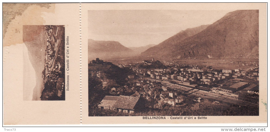 BELLINZONA   /  Castelli Di D'Uri E Svitto ( Piccola  Miniatura Staccabile)  _ Ediz. Fratelli Casagrande - Agra