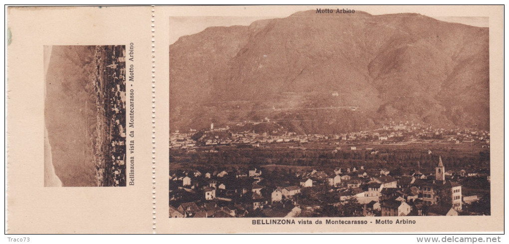 BELLINZONA   /  Vista Da Montecarasso - Motto Arbino ( Piccola  Miniatura Staccabile)  _ Ediz. Fratelli Casagrande - Agra