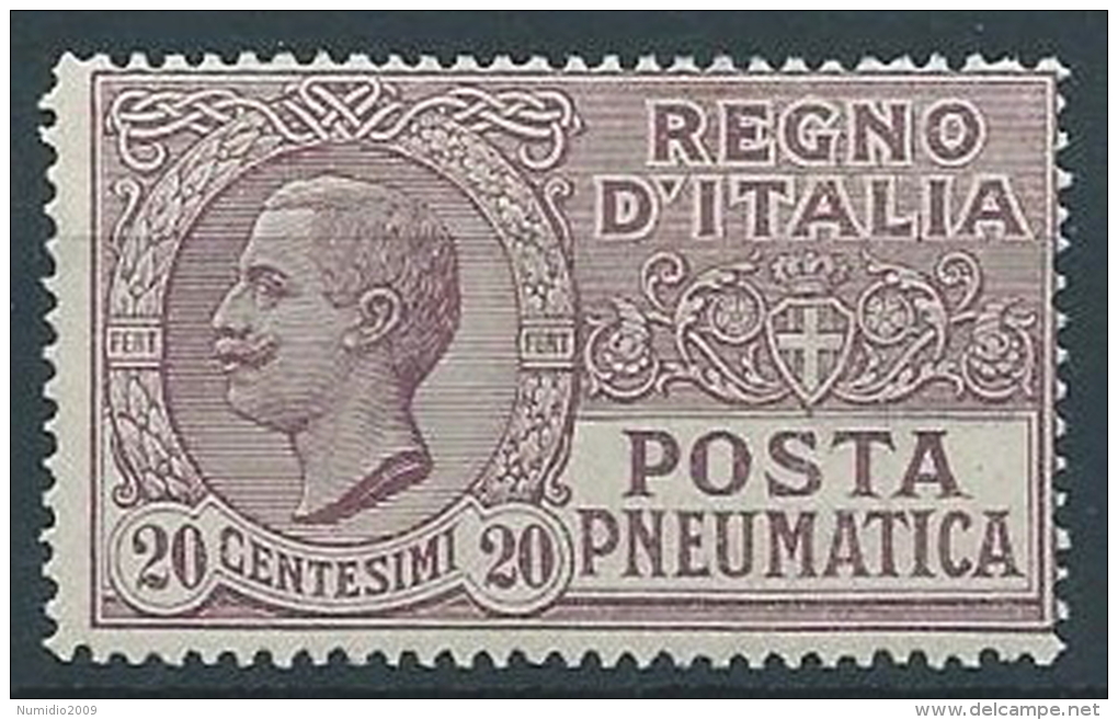 1925 REGNO POSTA PNEUMATICA 20 CENT MNH ** - ED275 - Pneumatic Mail