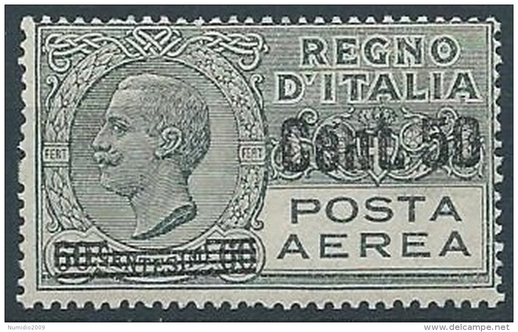 1927 REGNO POSTA AEREA SOPRASTAMPATO 50 SU 60 CENT MNH ** - ED260-2 - Poste Pneumatique