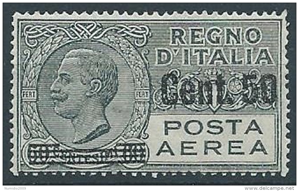 1927 REGNO POSTA AEREA SOPRASTAMPATO 50 SU 60 CENT MNH ** - ED260-4 - Poste Pneumatique