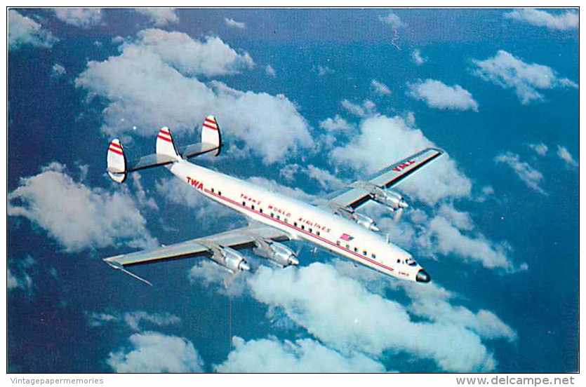 220041-Trans World Airlines, TWA, Jetstream, Colourpicture No P22353 - 1946-....: Moderne