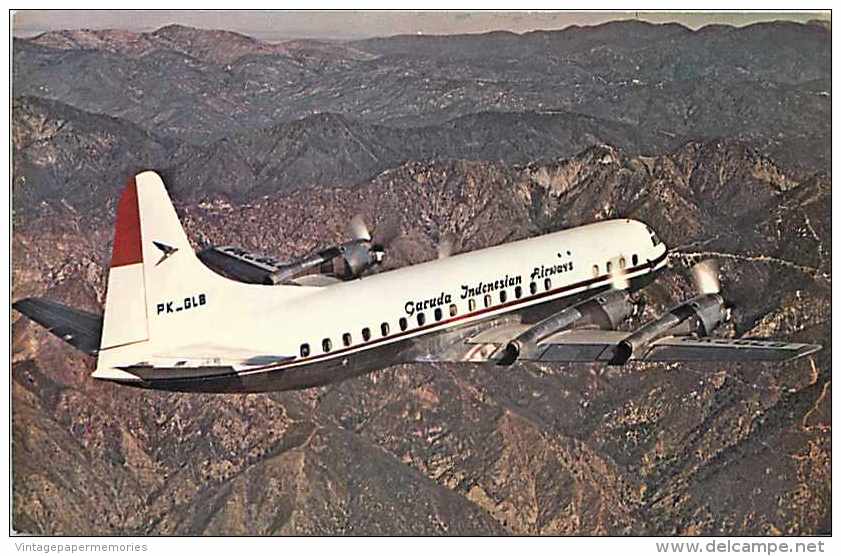 220049-Garuda Indonesian Airways, Lockheed L-188-C Electra, Aviation World No L-005 - 1946-....: Moderne