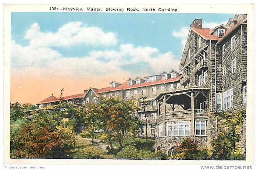 220059-North Carolina, Blowing Rock, Mayview Manor, Asheville Post Card By Metropolitan News Co No 108 - Other & Unclassified