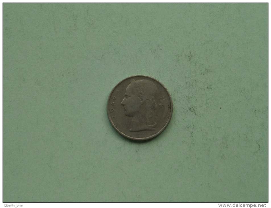 1948 - 5 Frank FR - KM 134.1 ( Morin 521 ) - ( UNCLEANED COIN - For Grade, Please See Photo ) ! - 5 Francs