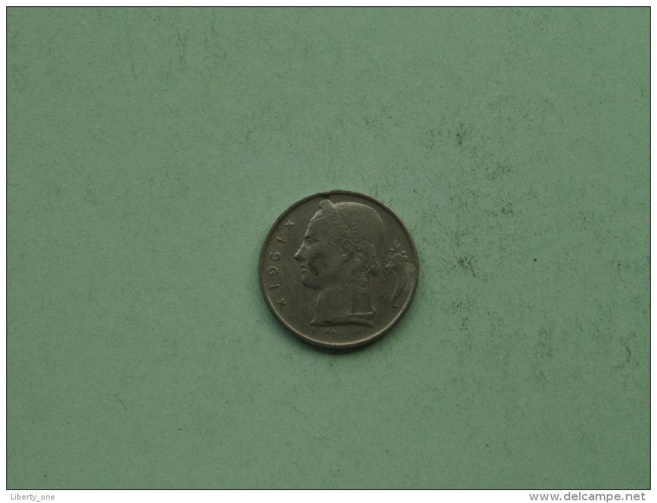 1961 - 5 Frank VL - KM 135.1 ( Morin 555 ) - ( UNCLEANED COIN - For Grade, Please See Photo ) ! - 5 Frank