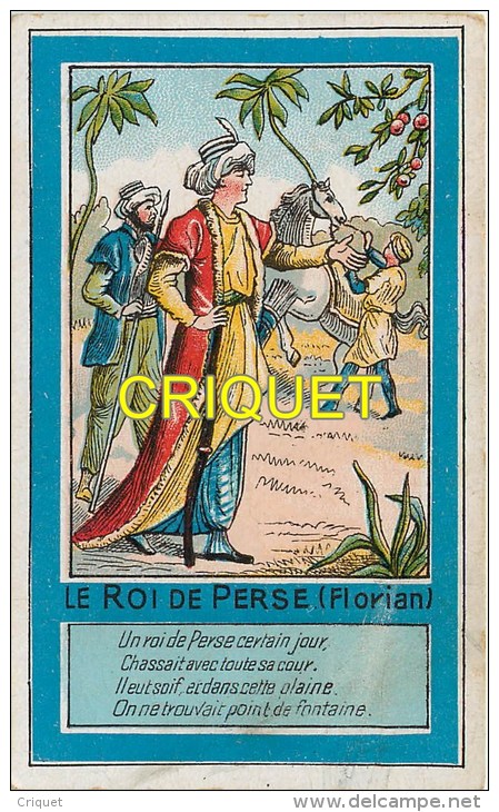Chromo Alcide Picard, Le Roi De Perse, Scan Recto Verso - Louit