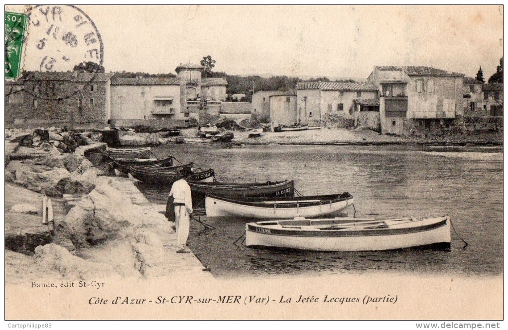 VAR 83 SAINT CYR SUR MER LA JETÉE LECQUES LE PORT - Saint-Cyr-sur-Mer