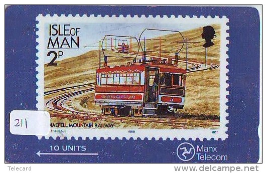 TEMBRE Sur Télécarte  * Stamp  On Phonecard (211) Briefmarke Auf TELEFONKARTE * TRAM - Timbres & Monnaies