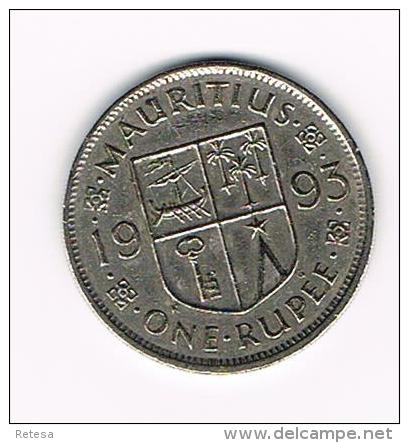 MAURITIUS  1 RUPEE   1993 - Maurice