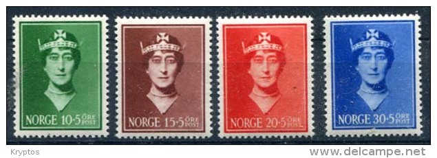 Norway 1939. Queen Maud. Comp. Set Of 4 Stamps - Nuevos