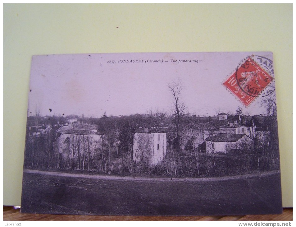 PONDAURAT (GIRONDE) VUE PANORAMIQUE. - Autres & Non Classés