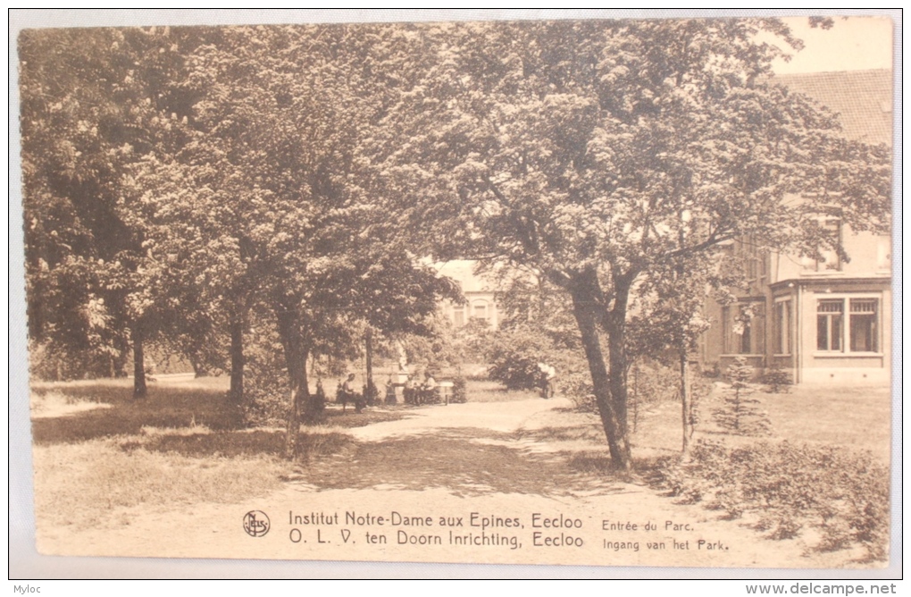 Eeklo. Institut Notre Dame Aux Epines. O.L.V. Ten Doorn Inrichting. Ingang Van Het Park. Entrée Du Parc. - Eeklo