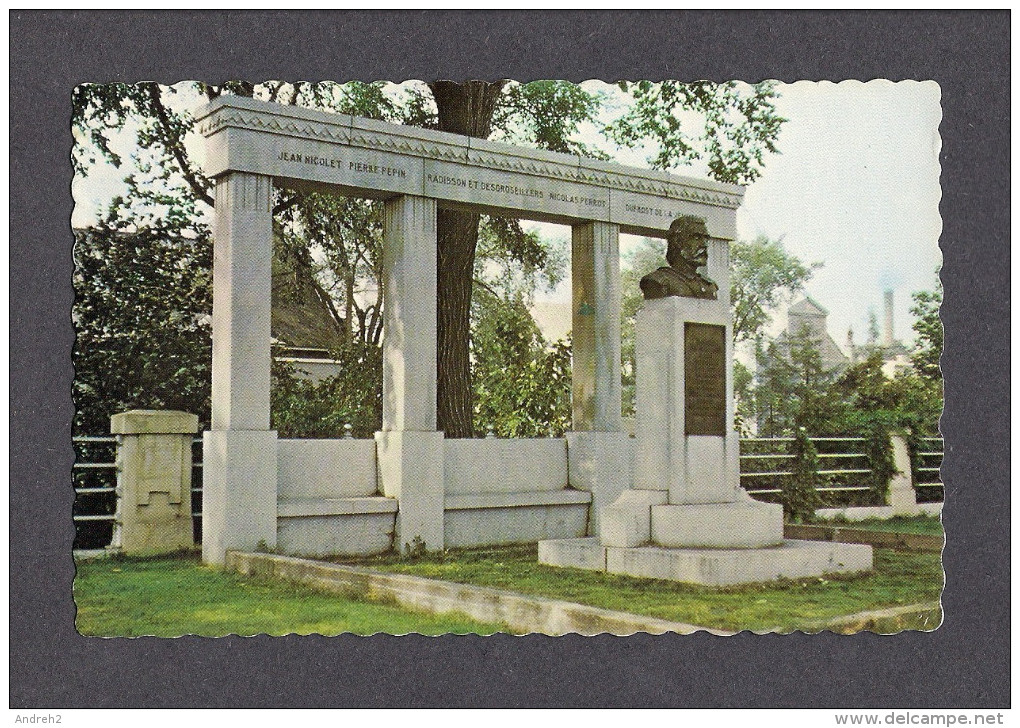 QUÉBEC - TROIS RIVIÈRES - MONUMENT DE LAVÉRENDRYE TERRASSE TURCOTTE - PAR TRANS KEBEC - Trois-Rivières