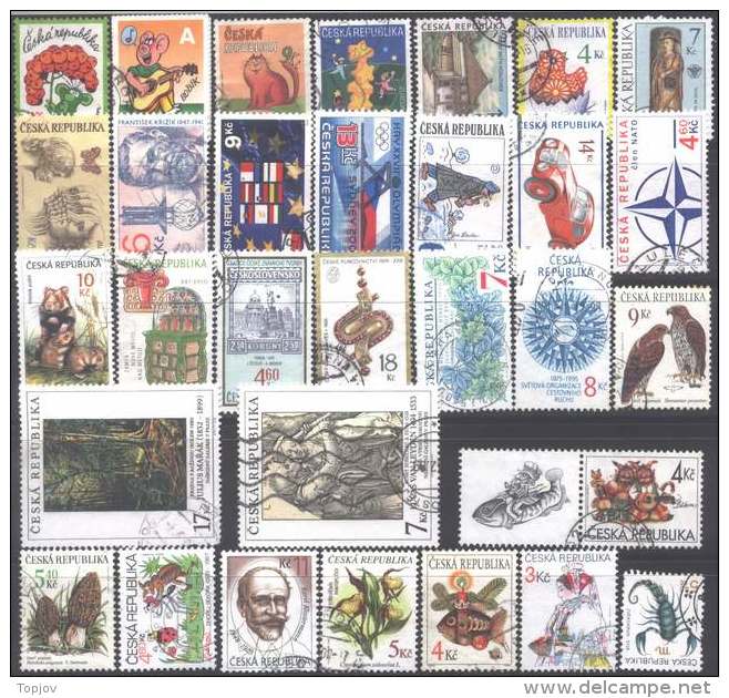 CZECH  REPUBLIC - POSTAGE USSED  LOT 2  (30v) - GOOD - Collections, Lots & Series