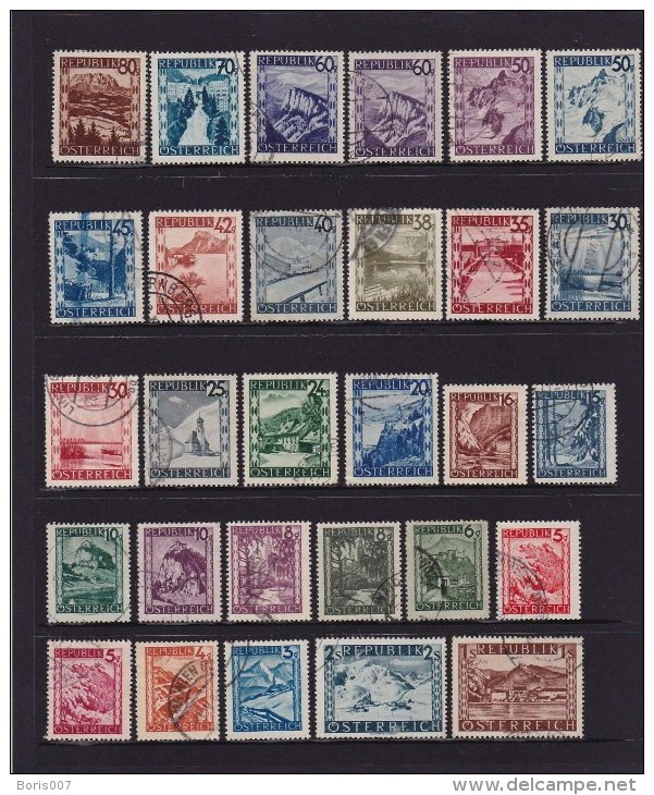 1945/47 Landscapes - Used Stamps