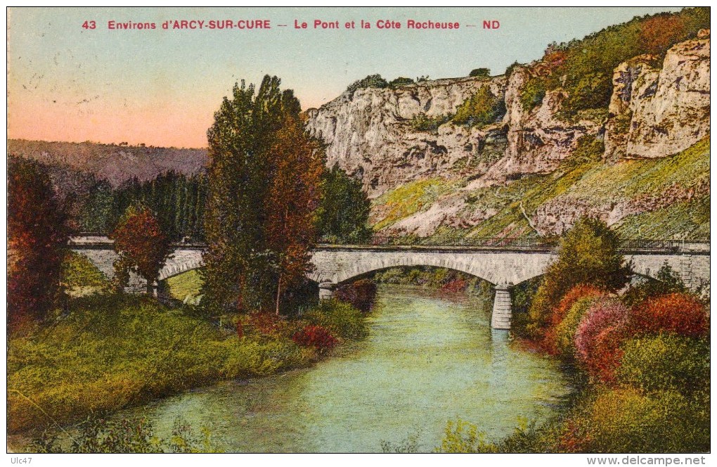 - 89 - Environs D'ARCY-SUR-CURE (Yonne). - Le Pont Et La Côte Rocheuse.  - Cpa Très Bon état - - Autres & Non Classés