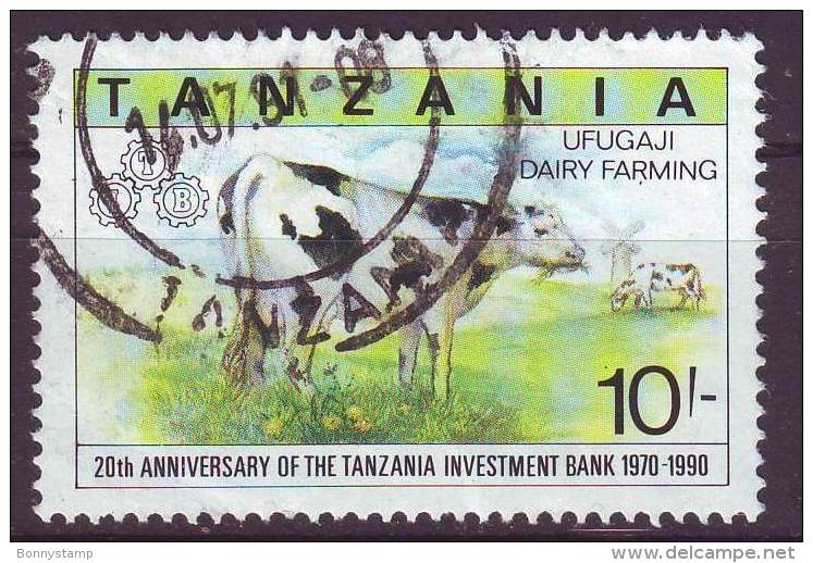 Tanzania, 1991 - 10sh Dairy Farming - Nr.701 Usato° - Tanzania (1964-...)