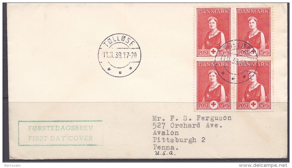 Denmark1939:Michel259 FDC - FDC