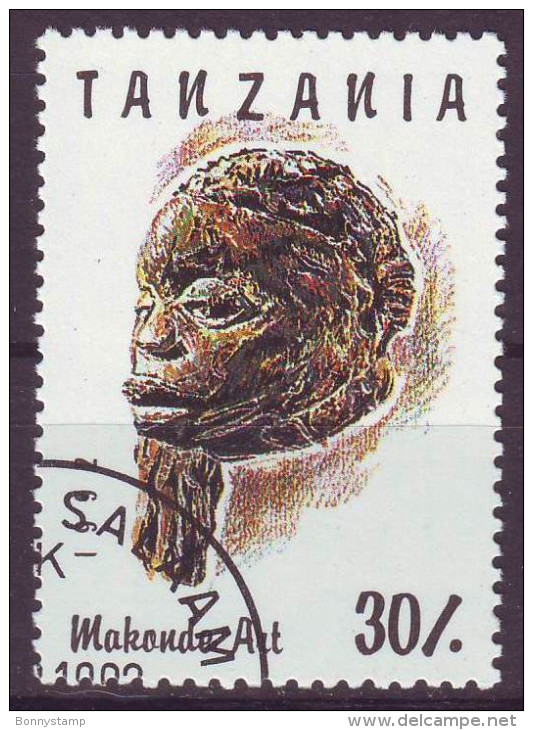 Tanzania, 1992 - 30sh Makonde Art - Nr.985B Usato° - Tanzania (1964-...)