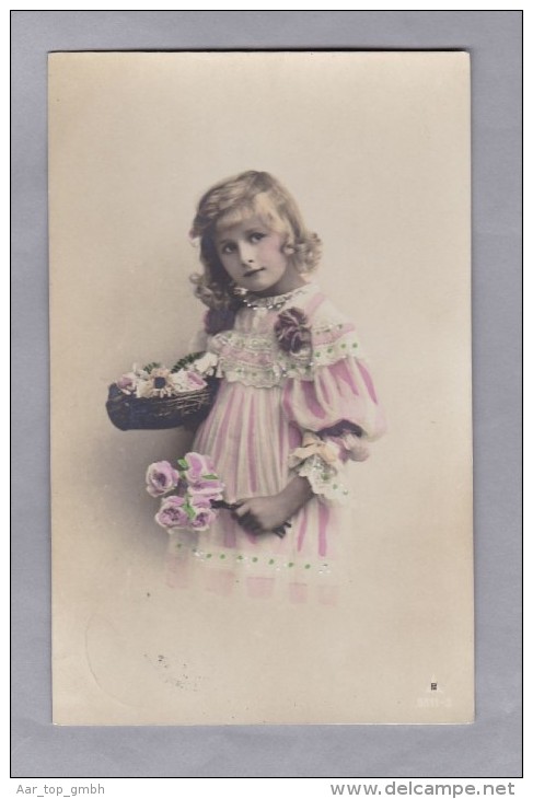 Motiv Kinder - Mädchen Mit Blumen 1912.IX.26. Wald - Ritratti