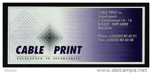 Test Note "CABLE PRINT", 50 Units, Beids. Druck, RRRRR, UNC, Dollar-Format - Autres & Non Classés