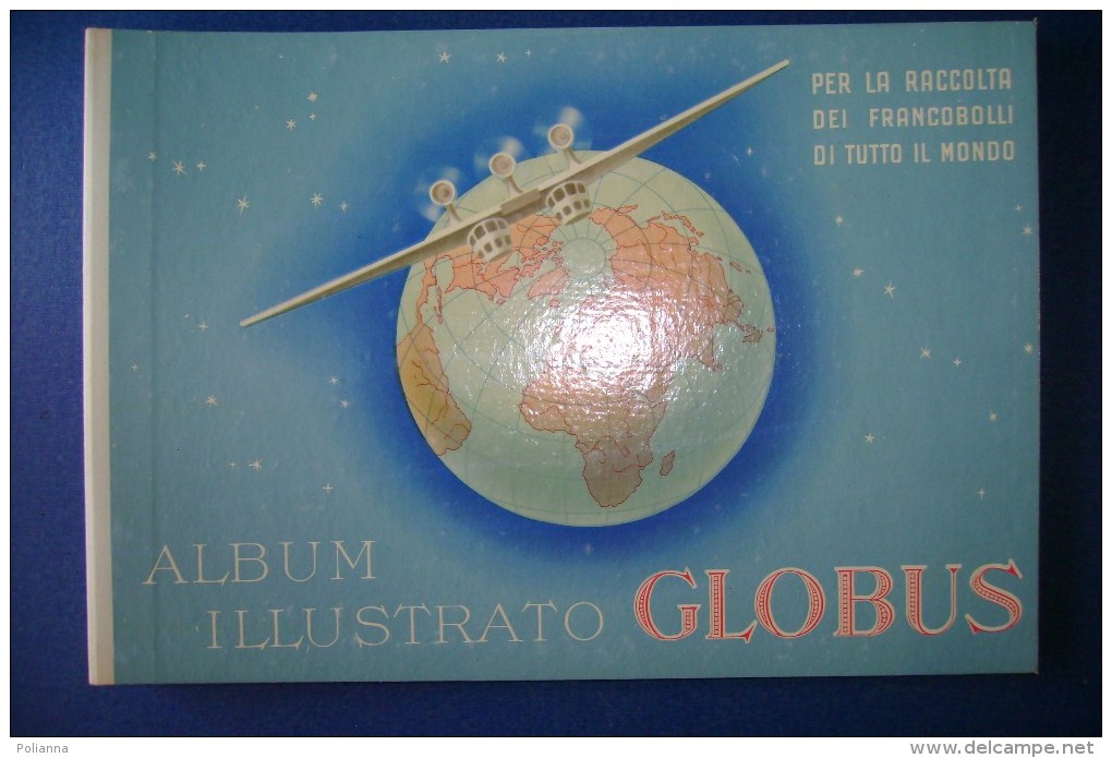 PFV/9 ALBUM ILLUSTRATO PER FRANCOBOLLI GLOBUS Anni ´40 Ediz. BEA - Raccoglitori Con Fogli D'album