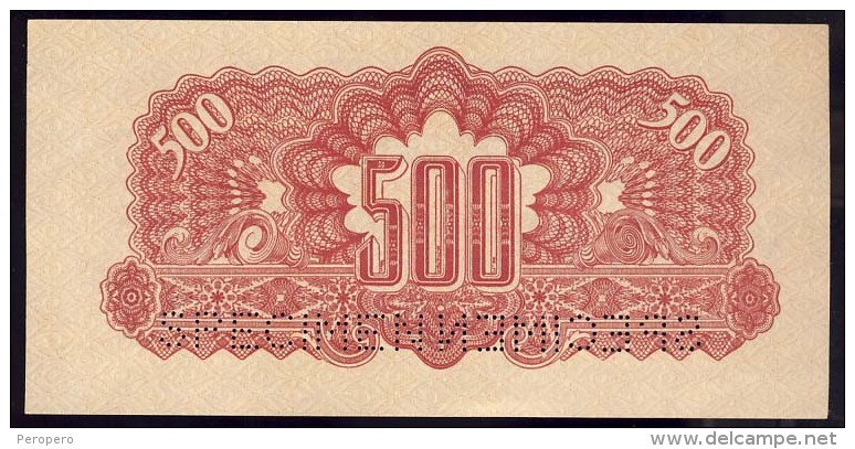 REPUBLIKA CESKOSLOVENSKA   500 KORUN  UNC     SPECIMEN     AT 566623 - Tchécoslovaquie