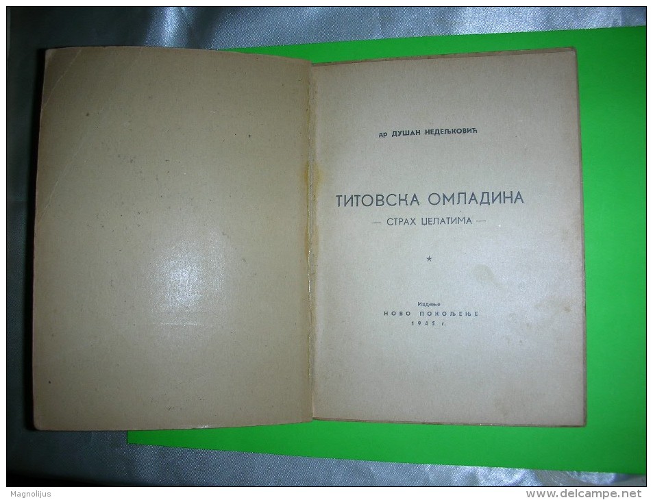 Yugoslavia,communist Party Book,Tito Partisans,Peoples Liberation Front WW II,chetniks War Crimes,dr Dusan Nedeljkovic - Documents Historiques