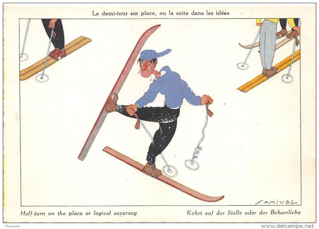 ¤¤  -   Illustrateur  " SAMIVEL "  - Sport D´Hiver , Ski      -  ¤¤ - Samivel