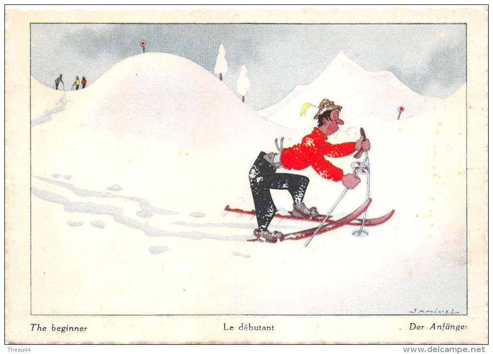 ¤¤  -   Illustrateur  " SAMIVEL "  - Sport D´Hiver , Ski      -  ¤¤ - Samivel