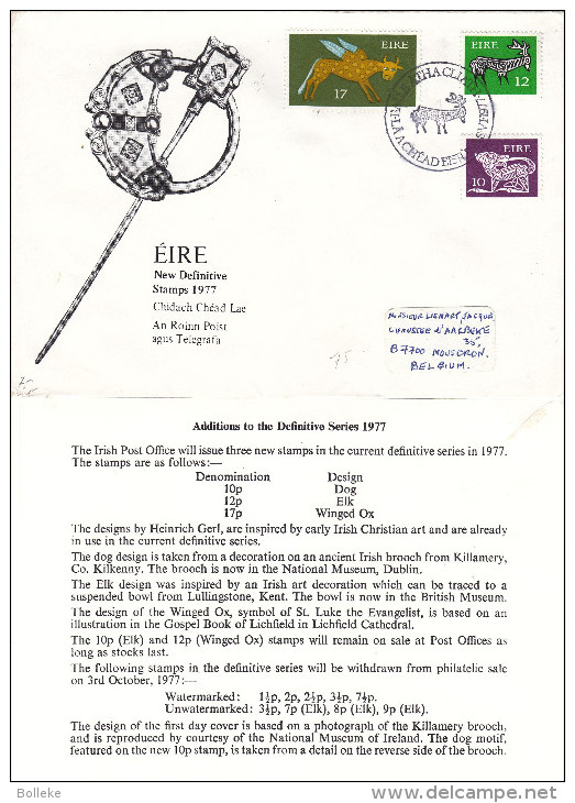 Irlande - Lettre Illustrée De 1977 - Cartas & Documentos