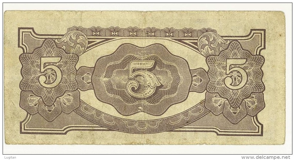 GIAPPONE - JAPAN - Japanese Government Five Dollar Note - Occuppied Territories (1942) - Japan