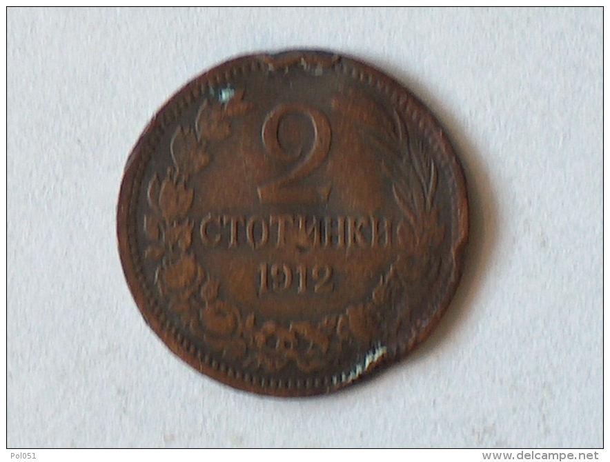 Bulgarie 2 Stotinki 1912 - Bulgarie