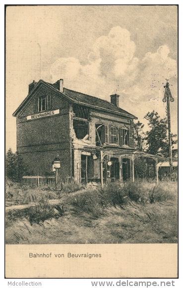 80 BEUVRAIGNES / Bahnhof In Beuvraignes / FELDPOSTKARTE - Beuvraignes