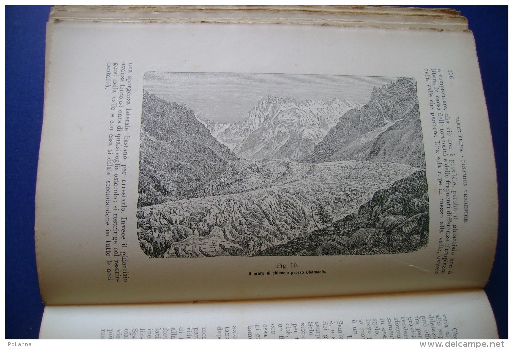 PFV/33 Mantovani TRATTATO ELEM.DI STORIA NATURALE MINERALOGIA E GEOLOGIA Giusti Ed.1910 - Mathématiques Et Physique