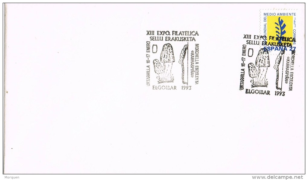 R 473. Carta ELGOIBAR (guipuzcoa) 1993. Tema Setas, Champignons, Micologia - Lettres & Documents