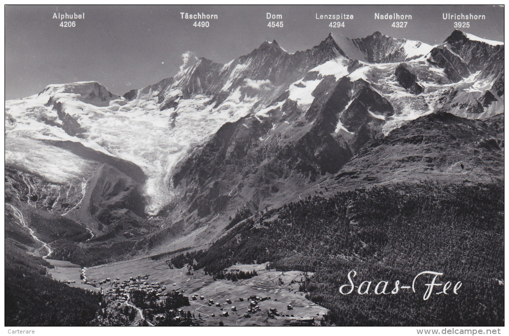 SUISSE,SCHWEIZ,SVIZZERA,SWITZERLAND,HELVETIA,SWISS ,VALAIS,PISTE MULTIERE,SAAS FEE En 1960,viege,pres Saas Grund - Saas-Grund