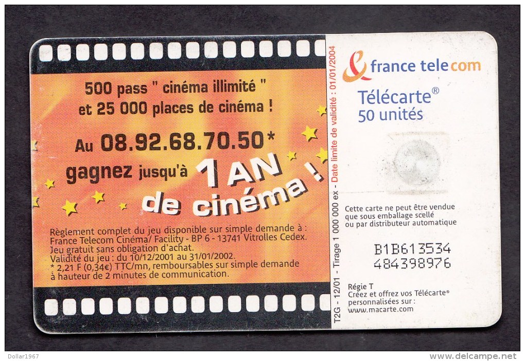 Télécarte 50 2001 - Con Holograma