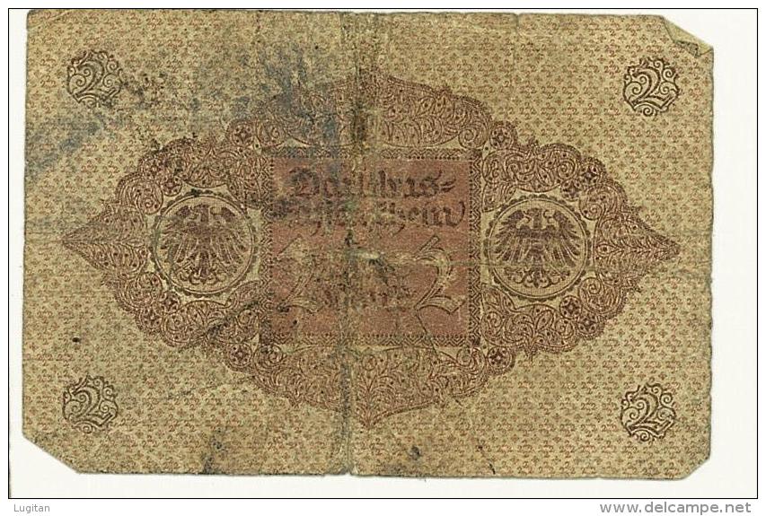 GERMANIA - 2 MARK 1920 German - QUALITA' B - 2 Mark