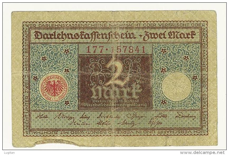 GERMANIA - 2 MARK 1920 German - QUALITA' B - 2 Mark