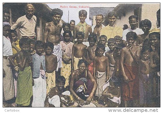 Ceylon, Colombo, Native Group    (Sri Lanka) (Ceylan) - Sri Lanka (Ceylon)