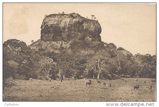 Ceylon, Sigiriya Rock And Plain   (Sri Lanka) (Ceylan) - Sri Lanka (Ceylon)