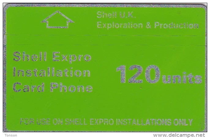 UK, CUR003,  Shell Expro 120 Units,   CN : 204B - Plateformes Pétrolières