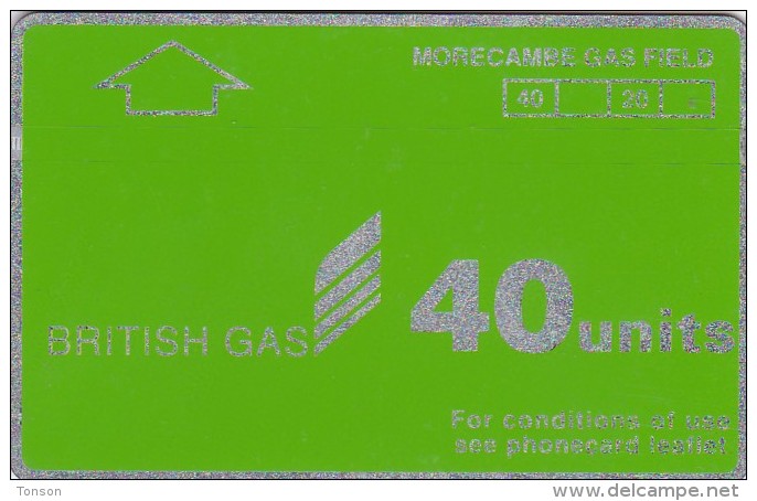 UK, CUR008,  British Gas - Morecambe Gas Field (Green Card),   CN : 146G - [ 2] Oil Drilling Rig