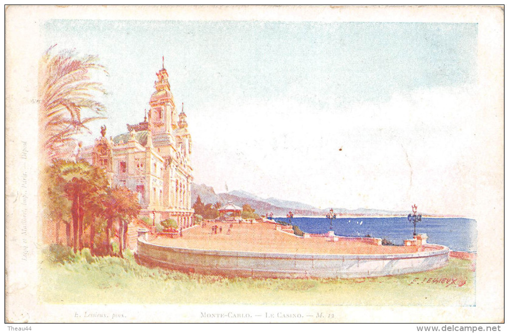 ¤¤   -   Illustrateur " LESSIEUX "  -  MONTE-CARLO  -  Le Casino   -  ¤¤ - Lessieux