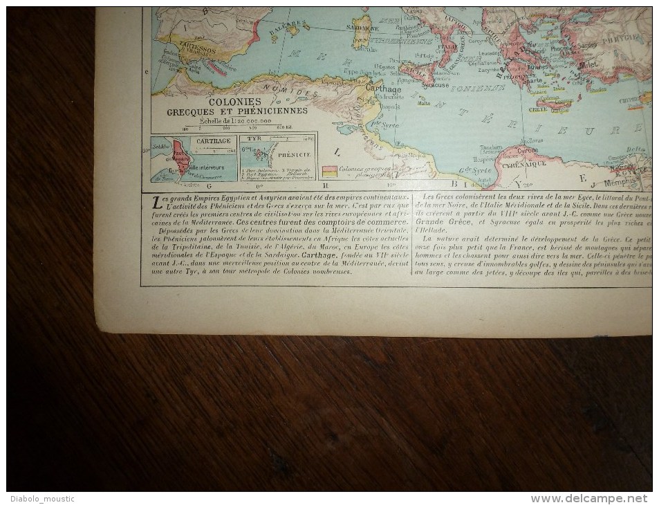 1913  Cartes Géographiques Ancienne ; MONDE GREC ; MONDE ROMAIN ; MONDE ORIENTAL ANCIEN - Geographical Maps