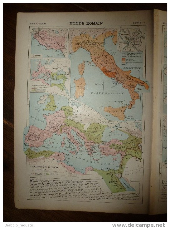 1913  Cartes Géographiques Ancienne ; MONDE GREC ; MONDE ROMAIN ; MONDE ORIENTAL ANCIEN - Geographical Maps