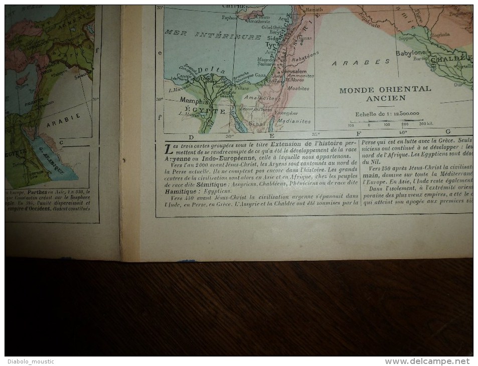 1913  Cartes Géographiques Ancienne ; MONDE GREC ; MONDE ROMAIN ; MONDE ORIENTAL ANCIEN - Geographical Maps